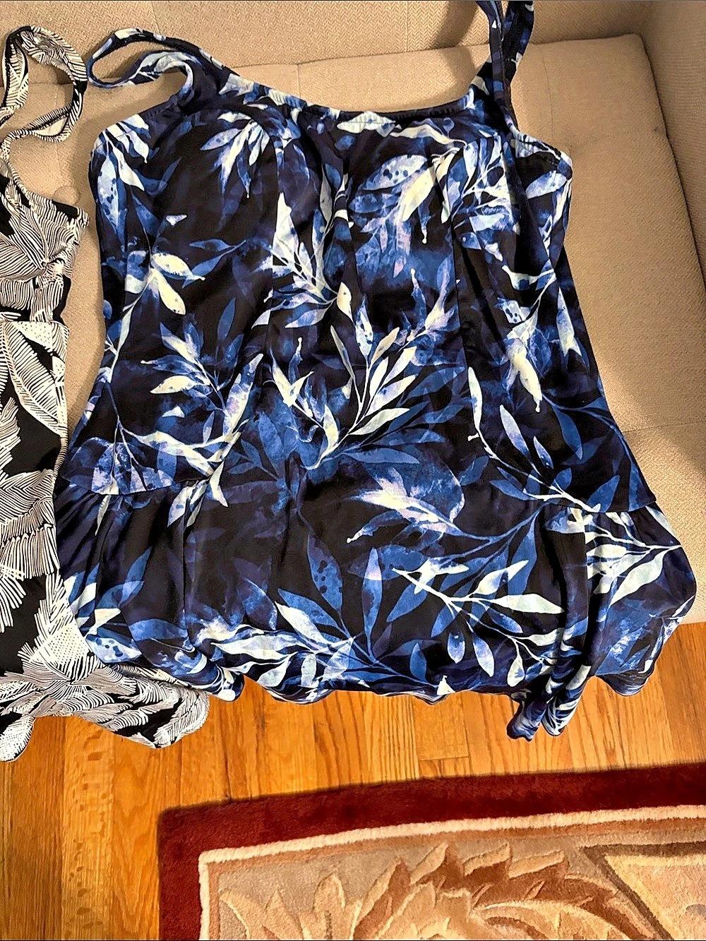 3 one piece swimsuits Floral Prints skirted bottom w/ padded bras